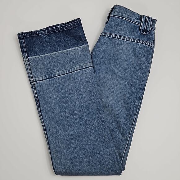 Marc Jacobs Bootcut Mid-Rise Released Hem Denim Blue Jeans | Women's 4 - Picture 1 of 15